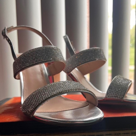 Silver Rhinestone Heels - Picture 2 of 6